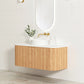 Bondi 1200mm Woodland Oak Fluted Curve Vanity