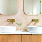 Bondi 1500mm Woodland Oak Fluted Curve Vanity