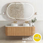 Bondi 1500mm Woodland Oak Fluted Curve Vanity