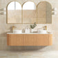 Bondi 1800mm Woodland Oak Fluted Curve Vanity