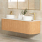 Bondi 1800mm Woodland Oak Fluted Curve Vanity