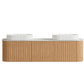 Bondi 1800mm Woodland Oak Fluted Curve Vanity