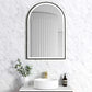 LED Archie 900(H)x600(W) Black Metal Frame Mirror