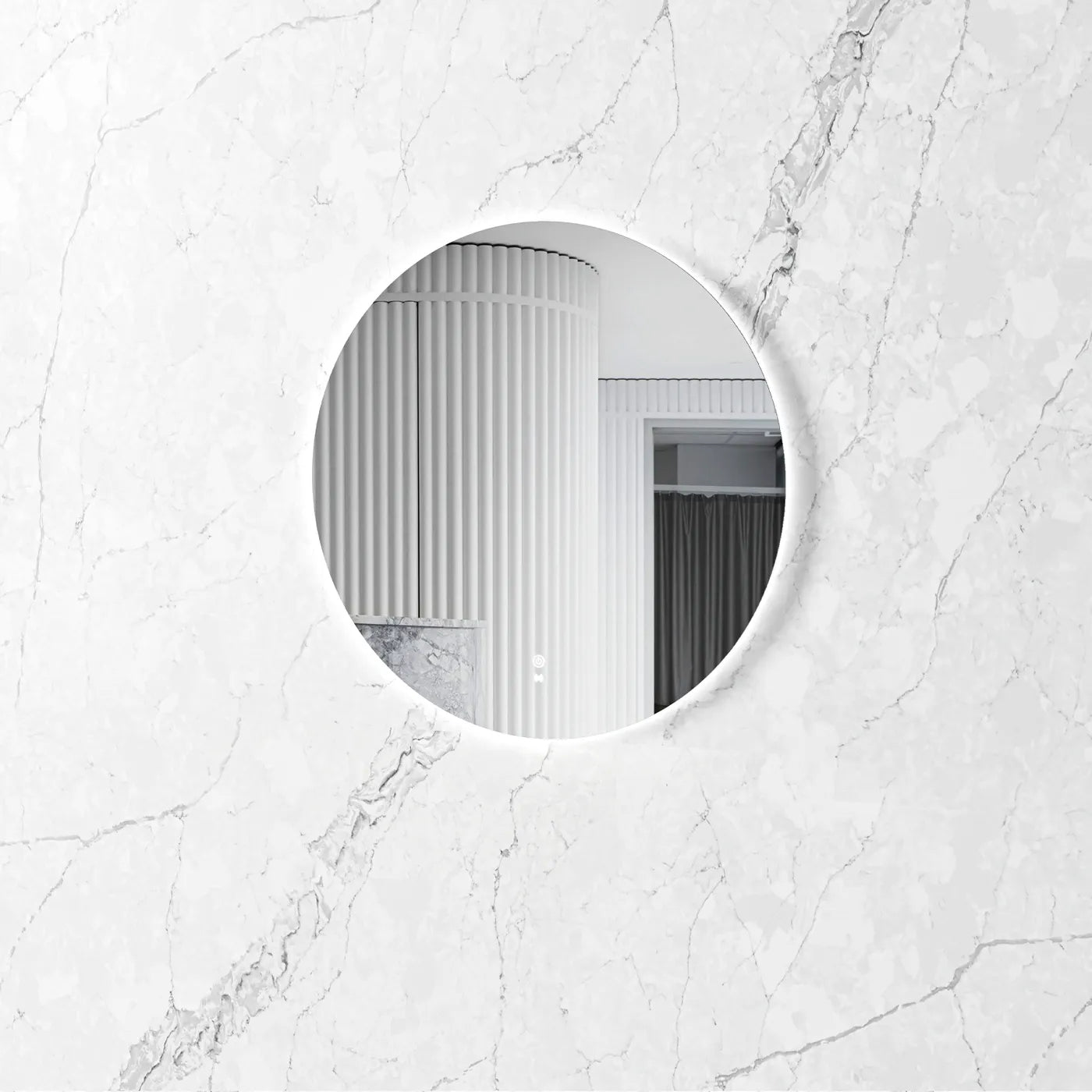 LED Bondi 800mm Frameless Tuffi Mirror
