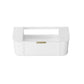 Hampshire 1200mm Satin White Wall Hung Curve Vanity