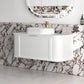 Hampshire 1200mm Satin White Wall Hung Curve Vanity