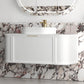 Hampshire 1200mm Satin White Wall Hung Curve Vanity