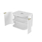 Hampshire 600mm Satin White Wall Hung Curve Vanity