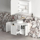 Hampshire 750mm Satin White Wall Hung Curve Vanity (12TH & NTH Only)