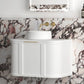 Hampshire 750mm Satin White Wall Hung Curve Vanity (12TH & NTH Only)