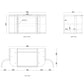 Hampshire 900mm Satin White Wall Hung Curve Vanity