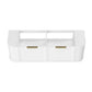 Hampshire 1500mm Satin White Wall Hung Curve Vanity
