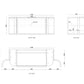 Hampshire 1200mm Satin Black Wall Hung Curve Vanity