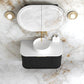 Hampshire 900mm Satin Black Wall Hung Curve Vanity