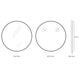 London 700mm White Metal Frame Tuffi Mirror