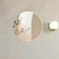 London 700mm White Metal Frame Tuffi Mirror