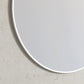 London 700mm White Metal Frame Tuffi Mirror