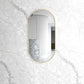 Noosa 1200(W)x600(H) Gold Metal Frame Tuffi Mirror- Install Horizontal or Vertical