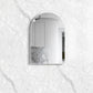 Archie 900(H)x600(W) White Metal Framed Tuffi Mirror