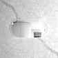 Noosa 1200(W)x600(H) White Metal Frame Tuffi Mirror- Install Horizontal or Vertical