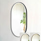 LED Noosa 900(H)x600(W) Black Metal Frame Tuffi Mirror- Install Horizontal or Vertical