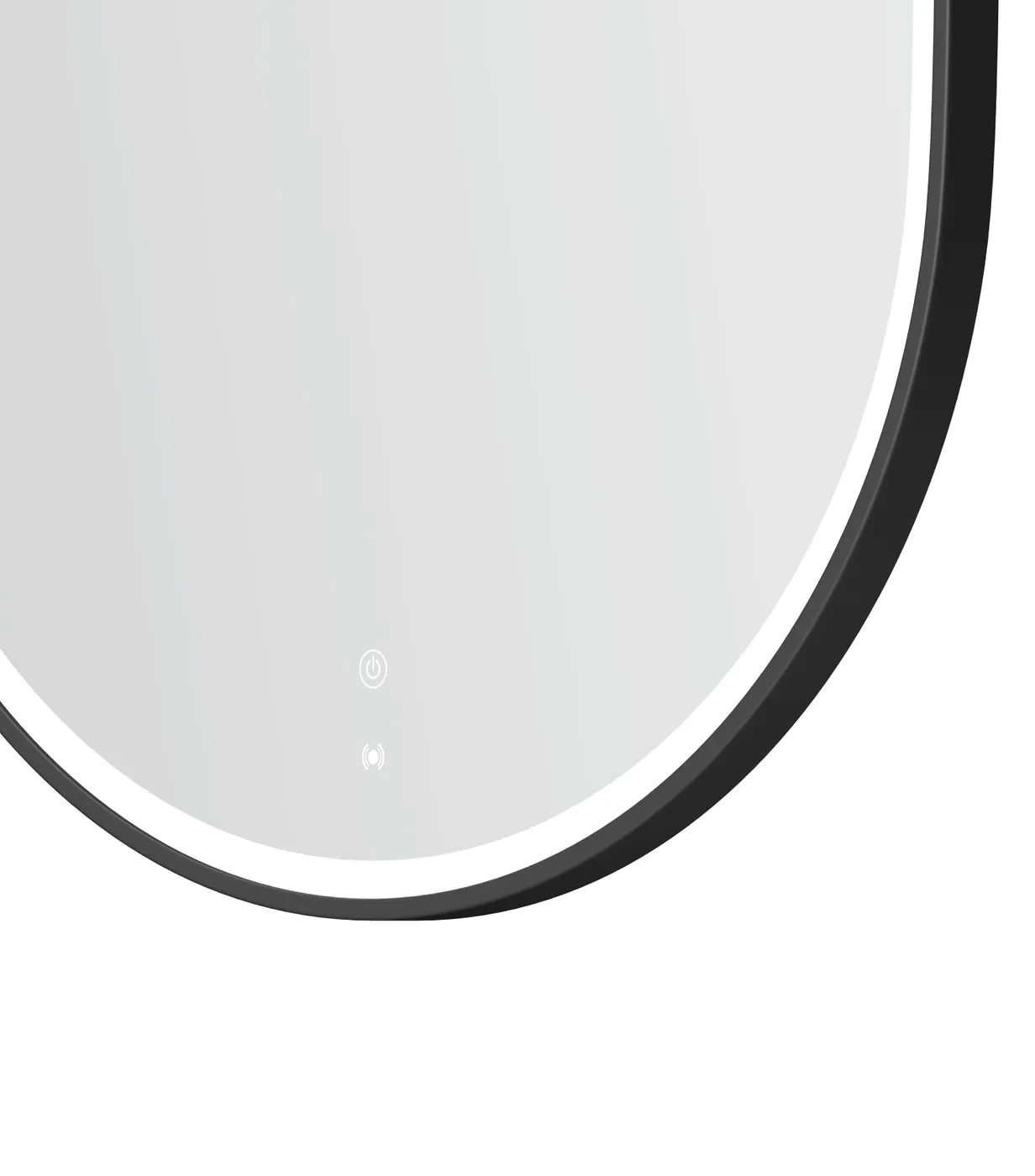 LED Noosa 900(H)x600(W) Black Metal Frame Tuffi Mirror- Install Horizontal or Vertical