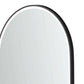 LED Noosa 900(H)x600(W) Black Metal Frame Tuffi Mirror- Install Horizontal or Vertical