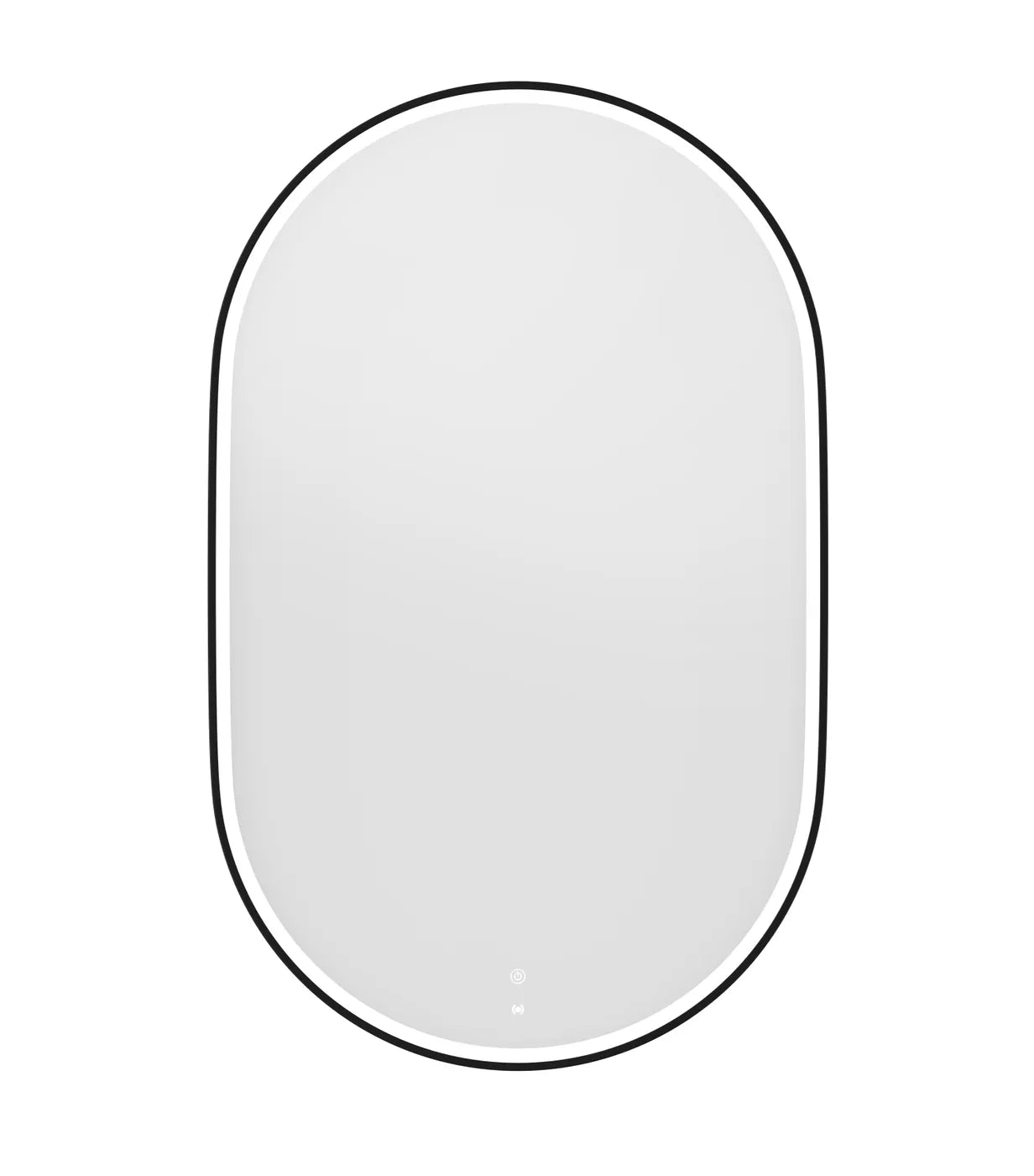 LED Noosa 900(H)x600(W) Black Metal Frame Tuffi Mirror- Install Horizontal or Vertical