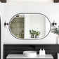 LED Noosa 900(H)x600(W) Black Metal Frame Tuffi Mirror- Install Horizontal or Vertical