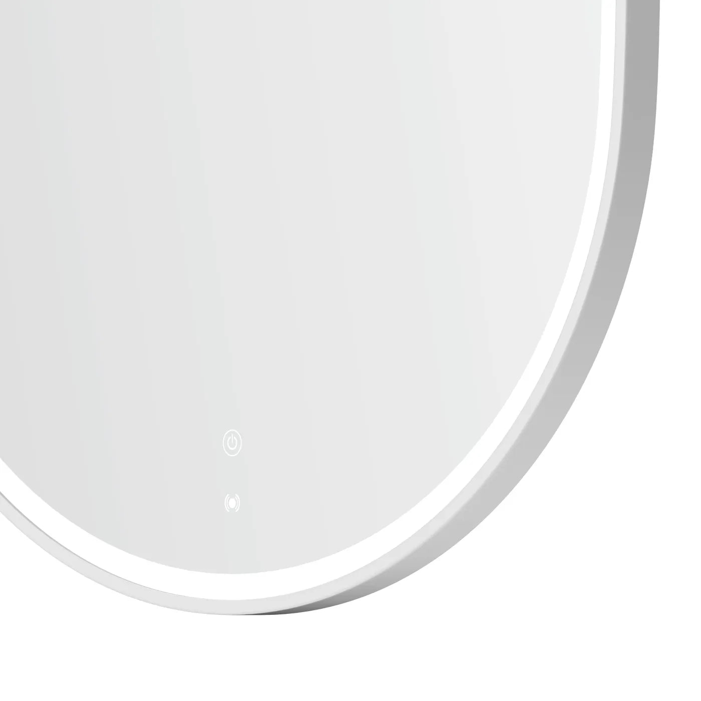 LED Noosa 900(H)x600(W) White Metal Frame Tuffi Mirror- Install Horizontal or Vertical