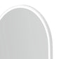 LED Noosa 900(H)x600(W) White Metal Frame Tuffi Mirror- Install Horizontal or Vertical