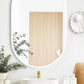 LED Noosa 900(H)x600(W) White Metal Frame Tuffi Mirror- Install Horizontal or Vertical