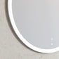LED Bondi 800mm White Metal Frame Tuffi Mirror