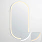 LED Noosa 900(H)x450(W) White Metal Frame Tuffi Mirror