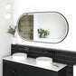 LED Noosa 1500(W)x750(H) Black Metal Frame Tuffi Mirror- Install Horizontal or Vertical
