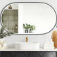 LED Noosa 1200(W)x750(H) Black Metal Frame Tuffi Mirror- Install Horizontal or Vertical