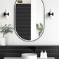 LED Noosa 1200(W)x750(H) Black Metal Frame Tuffi Mirror- Install Horizontal or Vertical