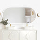 LED Noosa 1500(W)x750(H) White Metal Frame Tuffi Mirror- Install Horizontal or Vertical