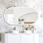LED Noosa 1500(W)x750(H) White Metal Frame Tuffi Mirror- Install Horizontal or Vertical