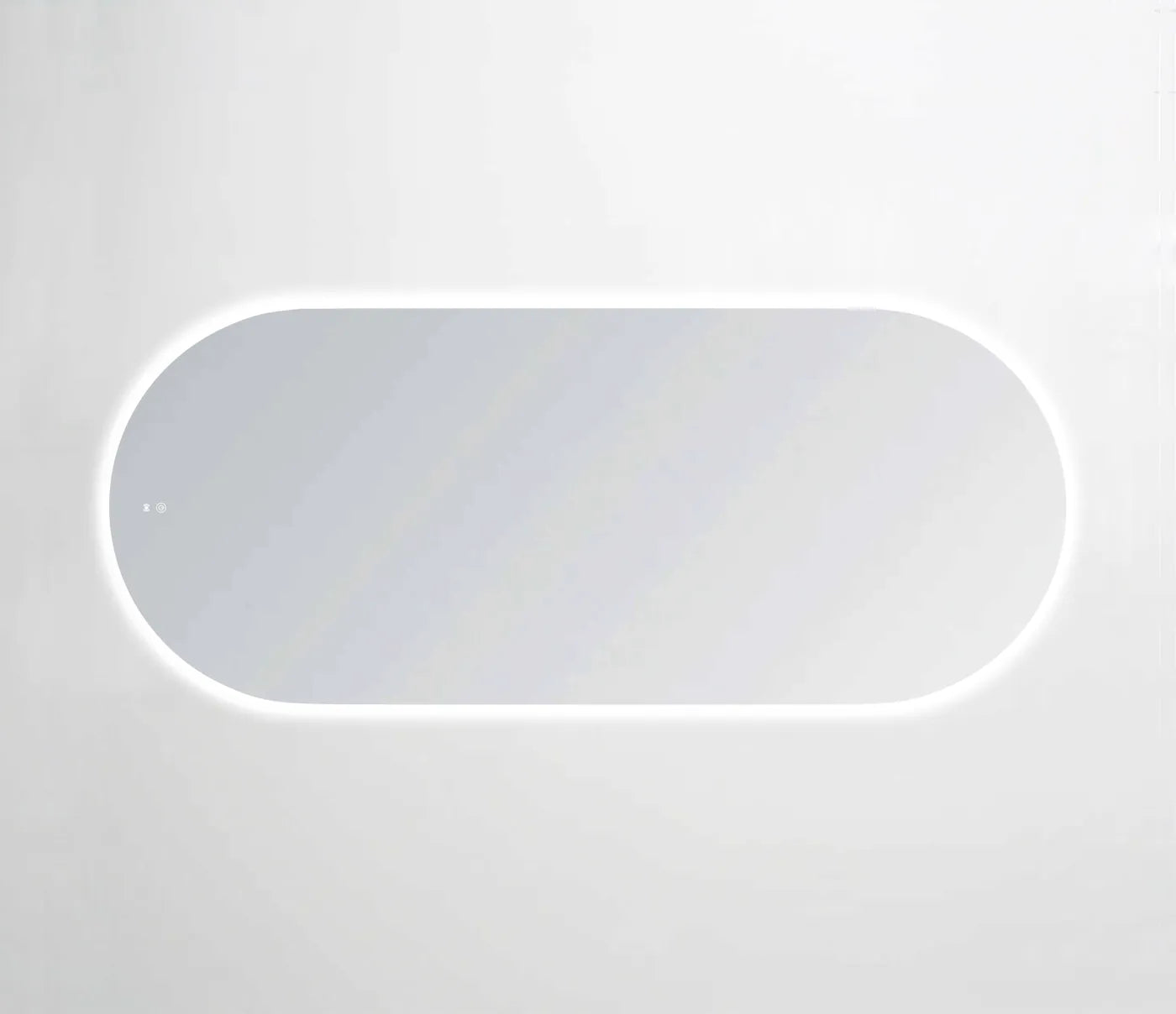 LED Noosa 1800(W)x750(H) Frameless Tuffi Mirror - Install Horizontal or Vertical