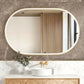 LED Noosa 1200(W)x750(H) Gold Metal Frame Tuffi Mirror- Install Horizontal or Vertical