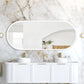 LED Noosa 1800(W)x750(H) White Metal Frame Mirror- Install Horizontal or Vertical
