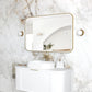 LED Newport 1200(W)x750(H) Gold Metal Frame Tuffi Mirror- Install Horizontal or Vertical