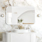 LED Newport 1200(W)x750(H) White Metal Frame Tuffi Mirror- Install Horizontal or Vertical