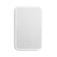 LED Newport 1200(W)x750(H) White Metal Frame Tuffi Mirror- Install Horizontal or Vertical