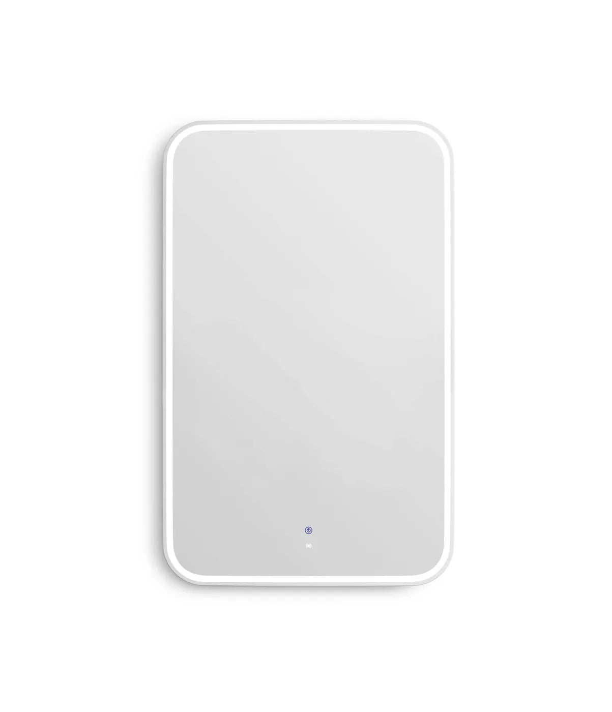 LED Newport 1200(W)x750(H) White Metal Frame Tuffi Mirror- Install Horizontal or Vertical