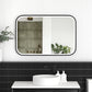 LED Newport 900(H)x600(W) Black Metal Frame Tuffi Mirror- Install Horizontal or Vertical
