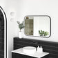 LED Newport 900(H)x600(W) Black Metal Frame Tuffi Mirror- Install Horizontal or Vertical