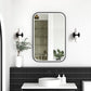 LED Newport 900(H)x600(W) Black Metal Frame Tuffi Mirror- Install Horizontal or Vertical