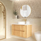 Byron Fluted 900mm Woodland Oak Wall Hung Vanity